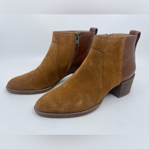 Madewell Asher Bootie Tan suede / leather size 5.5 - Picture 5 of 12
